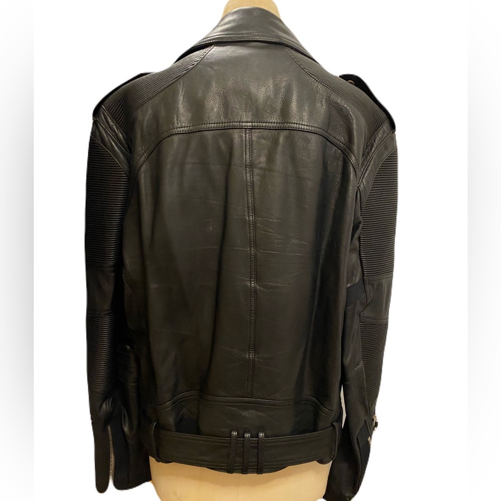 Balmain Double Zip Biker Jacket - image 3